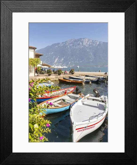 Framed Print : Italy. Lombardy. Brescia district. Lake Garda. Limone sul Garda Framed Print : Italy. Lombardy. Brescia district. Lake Garda. Limone sul Garda