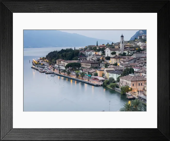 Framed Print : Italy. Lombardy. Brescia district. Lake Garda. Limone sul Garda