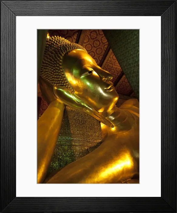 Framed Print : Bangkok, Thailand. The reclining Buddha in Wat Pho Framed Print : Bangkok, Thailand. The reclining Buddha in Wat Pho