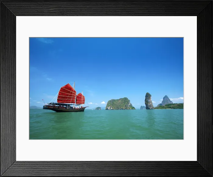 Framed Print : Junk in the Phnag Nga Bay, Thailand Framed Print : Junk in the Phnag Nga Bay, Thailand