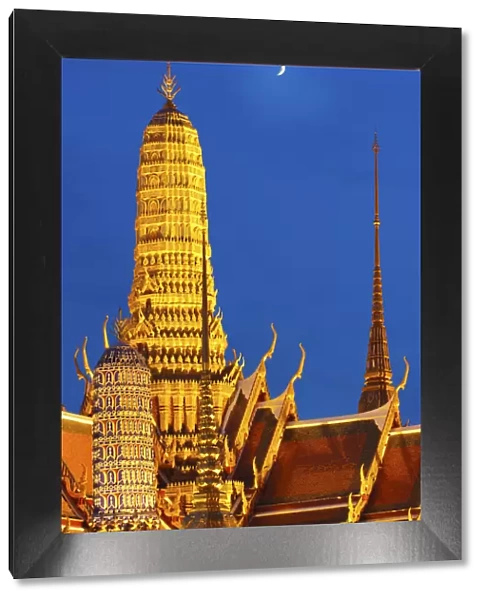 Thailand, bangkok, Grand Palace, Wat Phra Kaeo at night