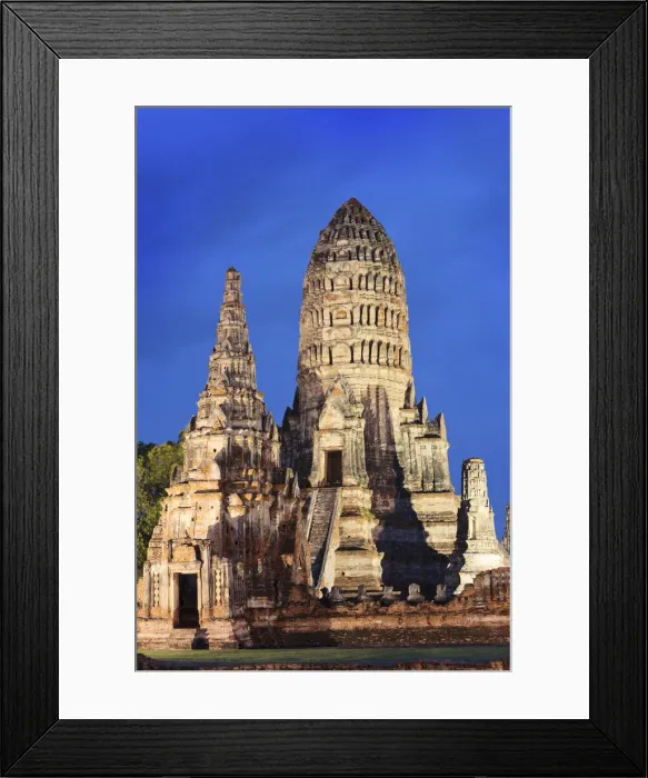 Framed Print : Thailand, Ayutthaya, Wat Chai Watthanaram at dusk Framed Print : Thailand, Ayutthaya, Wat Chai Watthanaram at dusk