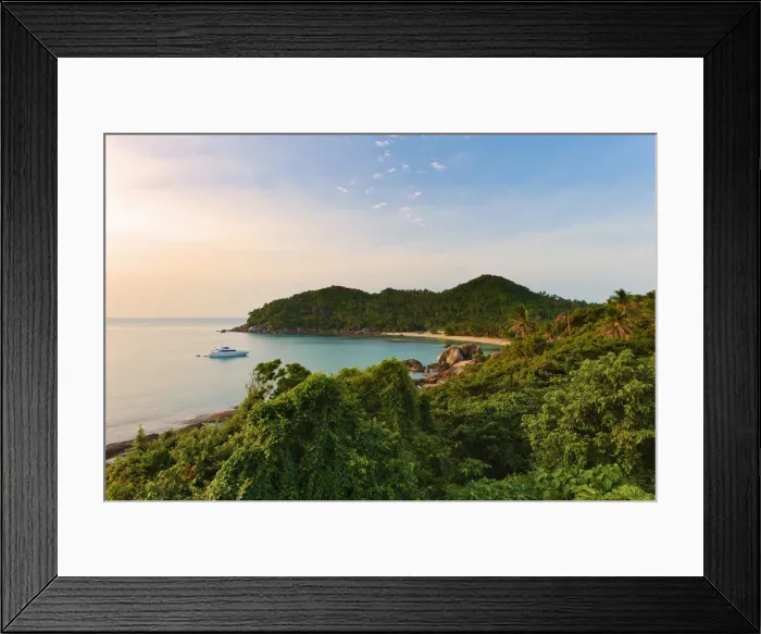 Framed Print : Thailand, Ko Samui, Silver beach at sunset Framed Print : Thailand, Ko Samui, Silver beach at sunset