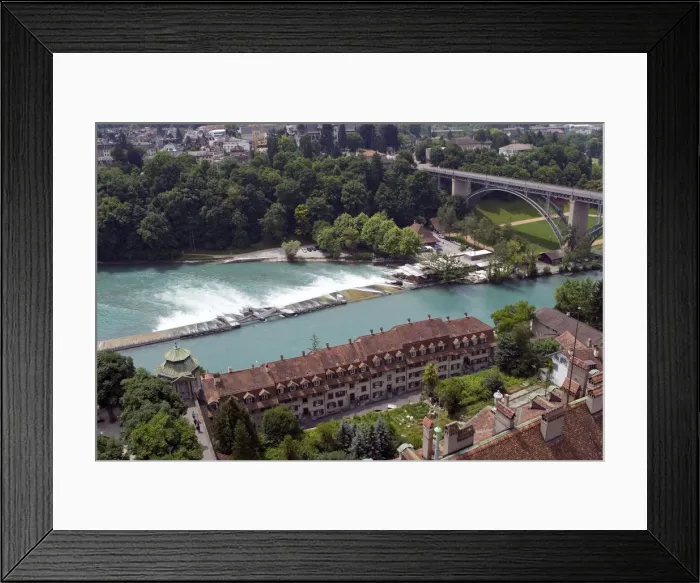 Framed Print : The River Aare in Bern, Switzerland Framed Print : The River Aare in Bern, Switzerland
