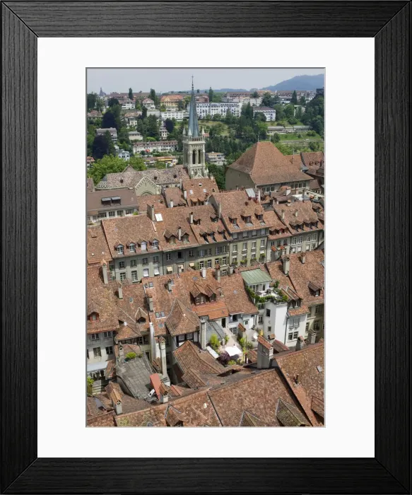 Framed Print : City scene of Bern, Switzerland Framed Print : City scene of Bern, Switzerland
