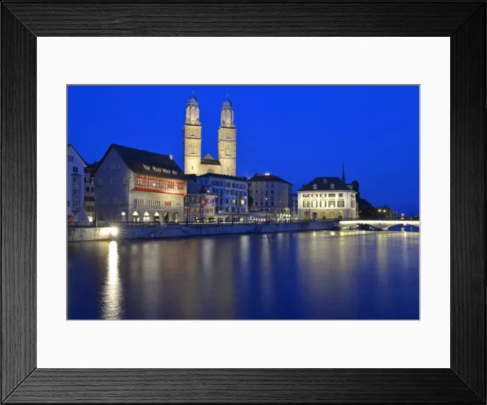 Framed Print : Grossmunster, cathedral, Zurich, Switzerland, Europe Framed Print : Grossmunster, cathedral, Zurich, Switzerland, Europe