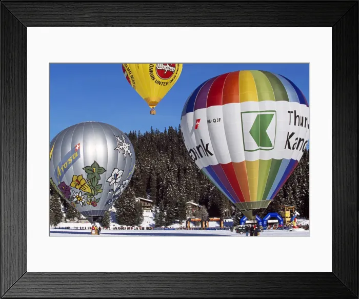 Framed Print : Arosa Balloon Festival, Arosa Swiss Snow, Arosa, Grisons, Switzerland Framed Print : Arosa Balloon Festival, Arosa Swiss Snow, Arosa, Grisons, Switzerland