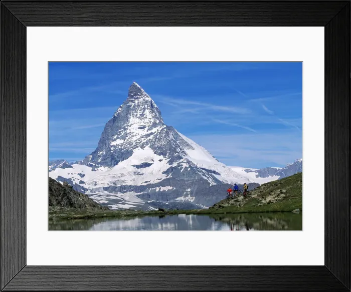 Framed Print : Riffelsee, Matterhorn, Zermatt, Wallis, Schweiz Framed Print : Riffelsee, Matterhorn, Zermatt, Wallis, Schweiz