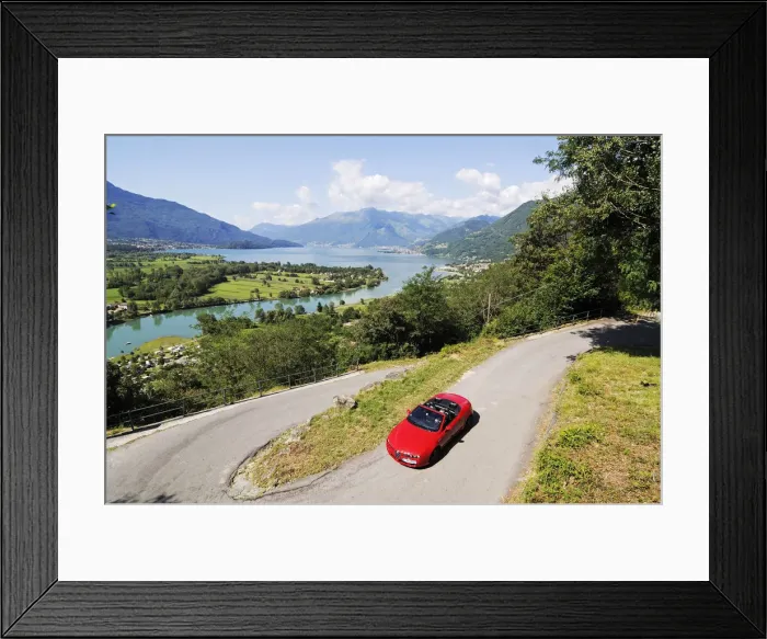 Framed Print : Cabriolet, Malojapass, Grisons, Switzerland Framed Print : Cabriolet, Malojapass, Grisons, Switzerland