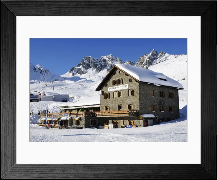Framed Print : Chalet, Alp Trida, Samnaun, Switzerland Framed Print : Chalet, Alp Trida, Samnaun, Switzerland