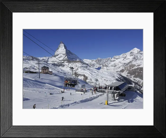 Framed Print : Riffelberg Chalet, Matterhorn, Zermatt, Valais, Switzerland Framed Print : Riffelberg Chalet, Matterhorn, Zermatt, Valais, Switzerland