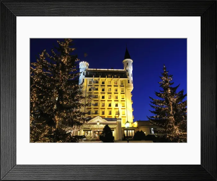 Framed Print : Palace Hotel, Gstaad, Bernese Oberland, Switzerland Framed Print : Palace Hotel, Gstaad, Bernese Oberland, Switzerland