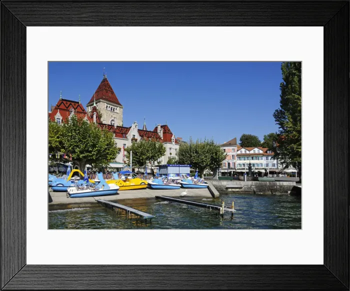 Framed Print : Chateau d Ouchy, Lausanne, Lake Geneva, Switzerland Framed Print : Chateau d Ouchy, Lausanne, Lake Geneva, Switzerland