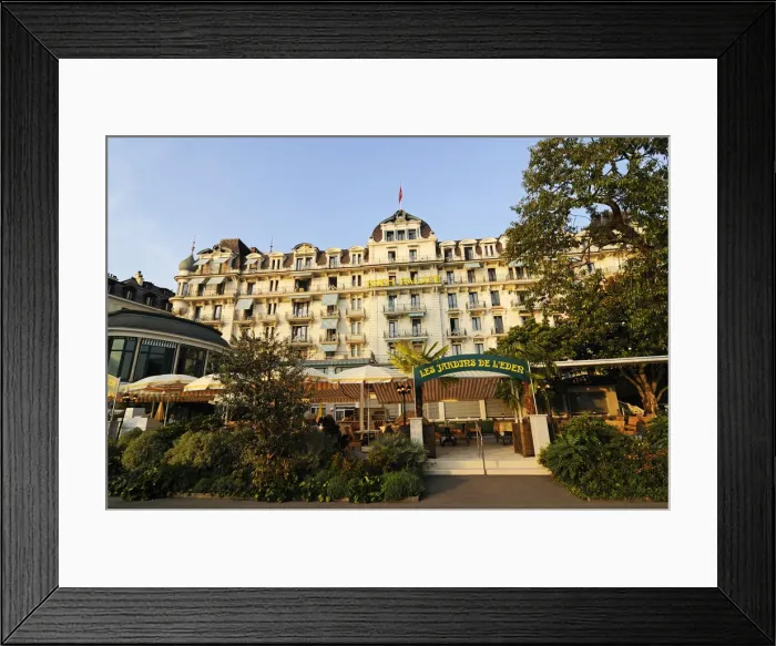 Framed Print : Eden Palace Hotel, Montreux, Lake Geneva, Switzerland Framed Print : Eden Palace Hotel, Montreux, Lake Geneva, Switzerland