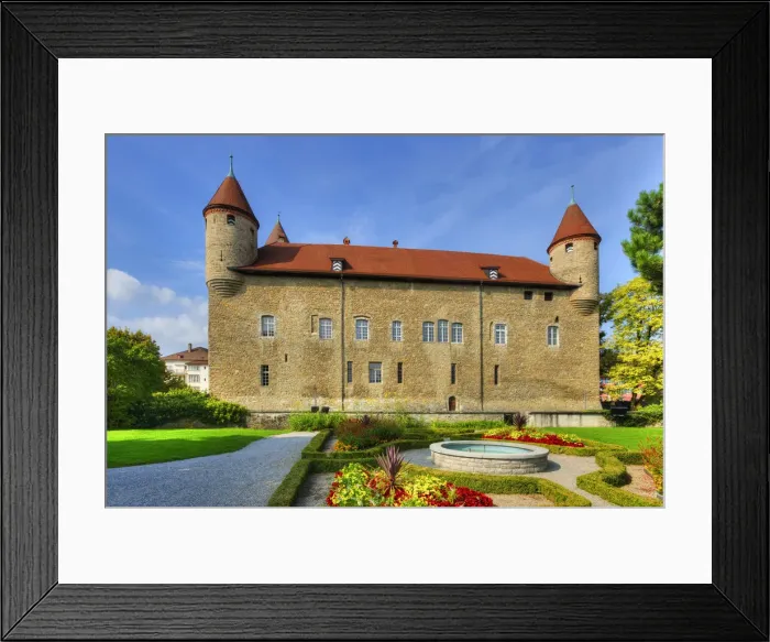Framed Print : Castle, Bulle, Fribourg, Switzerland