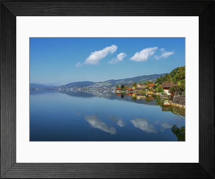 Framed Print : Lake Ageri with Oberageri and Unterageri, Kanton Zug Framed Print : Lake Ageri with Oberageri and Unterageri, Kanton Zug