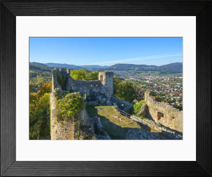 Framed Print : Castle ruin Dorneck, Dornach, Solothurn, Switzerland