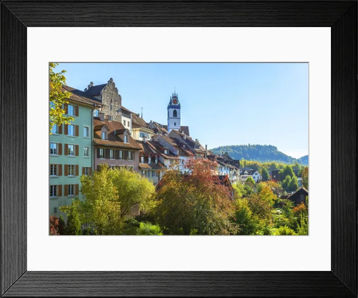 Framed Print : Aarau old town, Aargau, Switzerland Framed Print : Aarau old town, Aargau, Switzerland