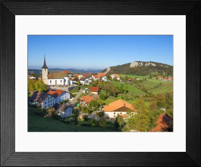 Framed Print : St. Brais, Parc du Doubs, Jura, Switzerland Framed Print : St. Brais, Parc du Doubs, Jura, Switzerland