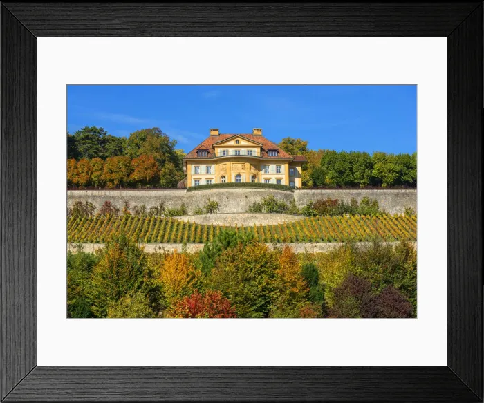 Framed Print : Wine-growing estate Le domaine de Vaudijon, Colombier, Neuchatel, Switzerland Framed Print : Wine-growing estate Le domaine de Vaudijon, Colombier, Neuchatel, Switzerland