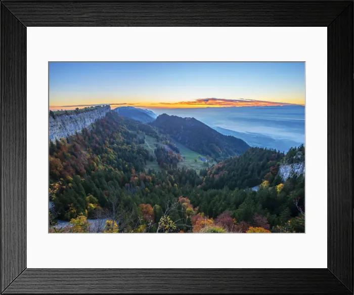 Framed Print : Sunrise in the Jura seen from mountain Grenchen, Grenchen, Solothurn, Switzerland Framed Print : Sunrise in the Jura seen from mountain Grenchen, Grenchen, Solothurn, Switzerland