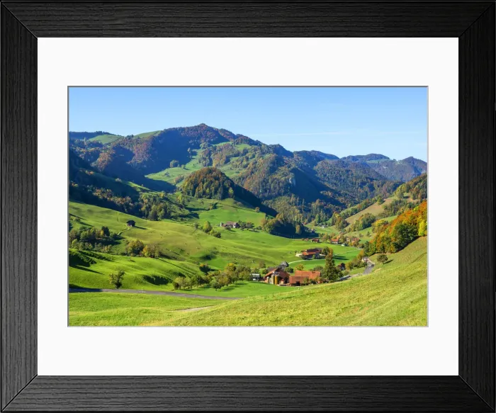 Framed Print : Jura mountains from Passwang pass, Solothurn, Switzerland Framed Print : Jura mountains from Passwang pass, Solothurn, Switzerland