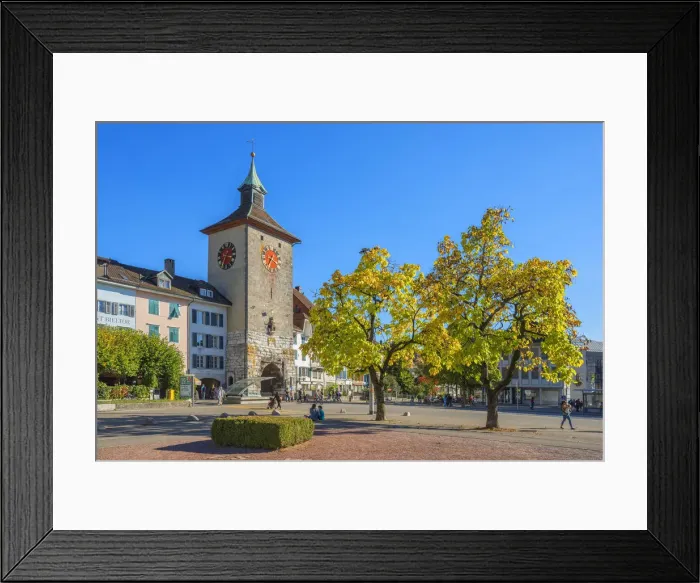 Framed Print : City gate Bieltor, Solothurn, Switzerland