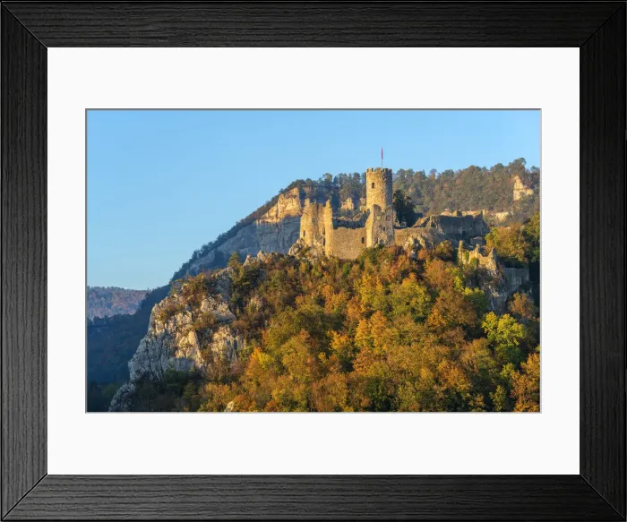 Framed Print : View at ruin Neu Falkenstein near Balsthal, Solothurn, Switzerland Framed Print : View at ruin Neu Falkenstein near Balsthal, Solothurn, Switzerland