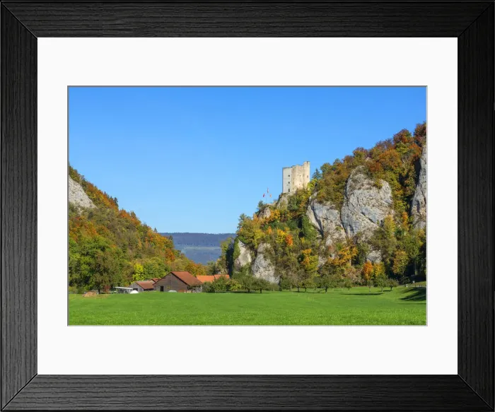 Framed Print : Castle Neu-Thierstein near Erschwil, Solothurn, Switzerland