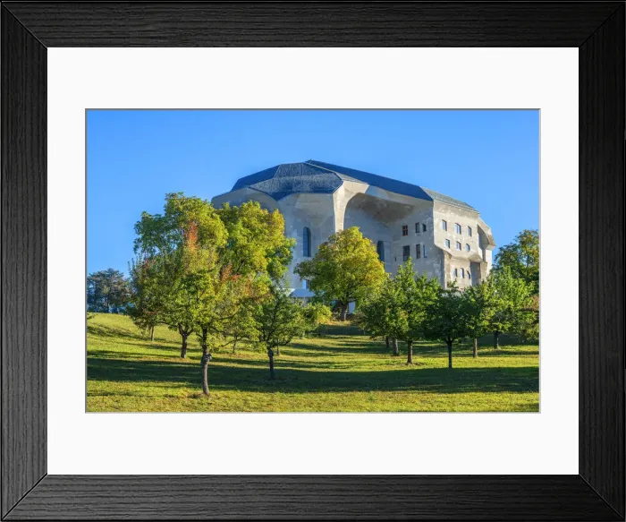 Framed Print : Goetheanum by Architect Rudolf Steiner, Cultural center and domicile of the Antroposophic Framed Print : Goetheanum by Architect Rudolf Steiner, Cultural center and domicile of the Antroposophic