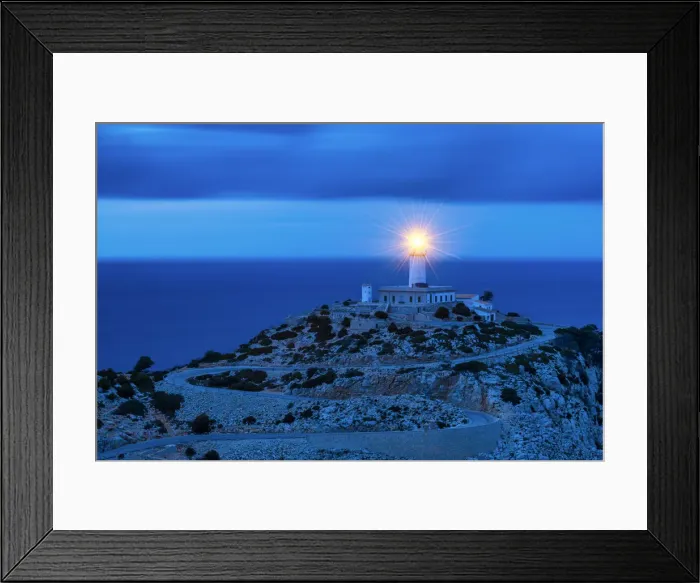 Framed Print : Lighthouse at Cap de Formentor, Mallorca, Balearics, Spain Framed Print : Lighthouse at Cap de Formentor, Mallorca, Balearics, Spain