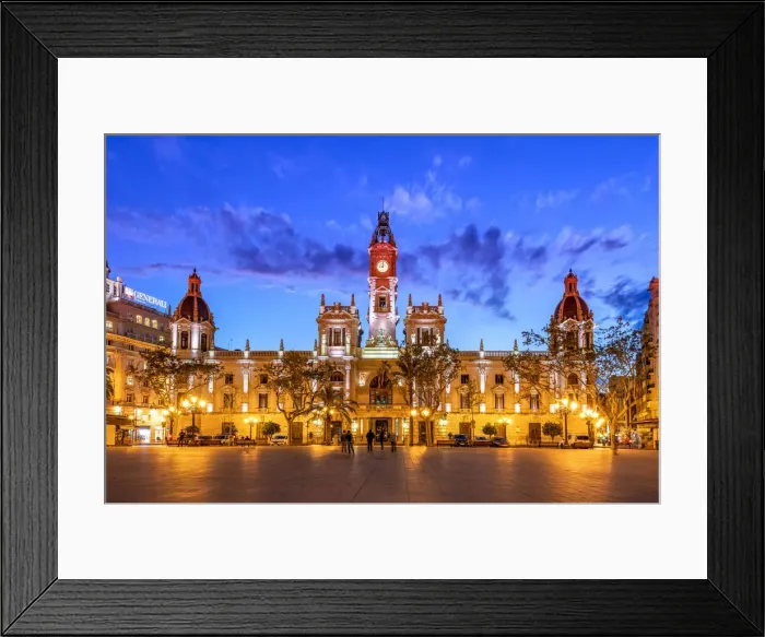 Framed Print : Town Hall building, Plaza del Ayuntamiento square, Valencia, Comunidad Valenciana, Spain Framed Print : Town Hall building, Plaza del Ayuntamiento square, Valencia, Comunidad Valenciana, Spain