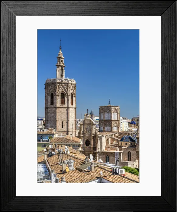 Framed Print : Cathedral and Micalet bell tower, Valencia, Comunidad Valenciana, Spain Framed Print : Cathedral and Micalet bell tower, Valencia, Comunidad Valenciana, Spain
