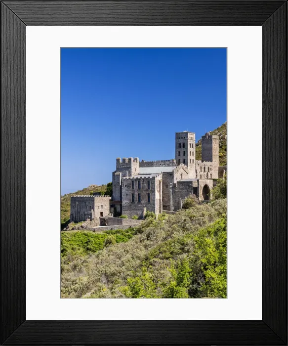 Framed Print : Sant Pere de Rodes benedictine monastery, El Port de la Selva, Costa Brava, Catalonia Framed Print : Sant Pere de Rodes benedictine monastery, El Port de la Selva, Costa Brava, Catalonia