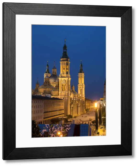 Framed Print : Basilica-Cathedral of Our Lady of the Pillar, Zaragoza, Spain Framed Print : Basilica-Cathedral of Our Lady of the Pillar, Zaragoza, Spain