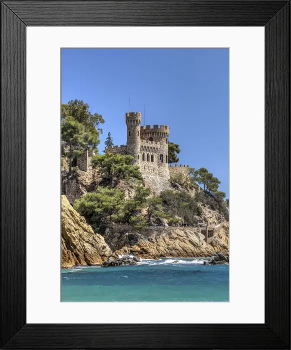 Framed Print : Castillo d en Plaja castle, Lloret de Mar, Costa Brava, Catalonia, Spain Framed Print : Castillo d en Plaja castle, Lloret de Mar, Costa Brava, Catalonia, Spain