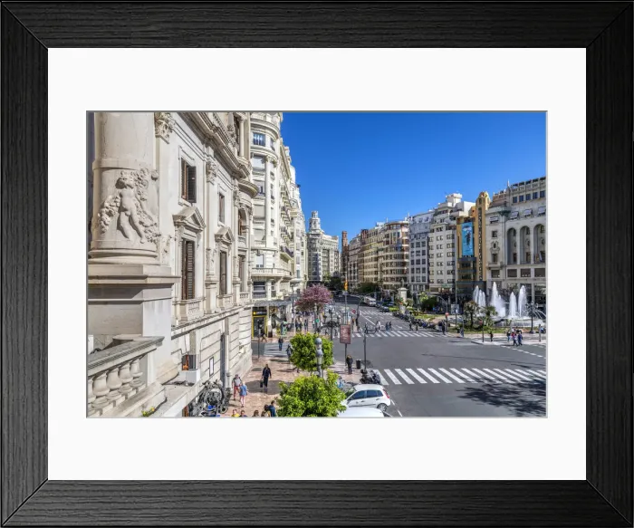 Framed Print : Plaza del Ayuntamiento square, Valencia, Comunidad Valenciana, Spain Framed Print : Plaza del Ayuntamiento square, Valencia, Comunidad Valenciana, Spain