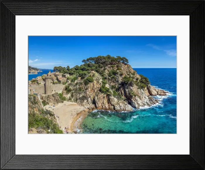 Framed Print : Tossa de Mar, Costa Brava, Catalonia, Spain Framed Print : Tossa de Mar, Costa Brava, Catalonia, Spain