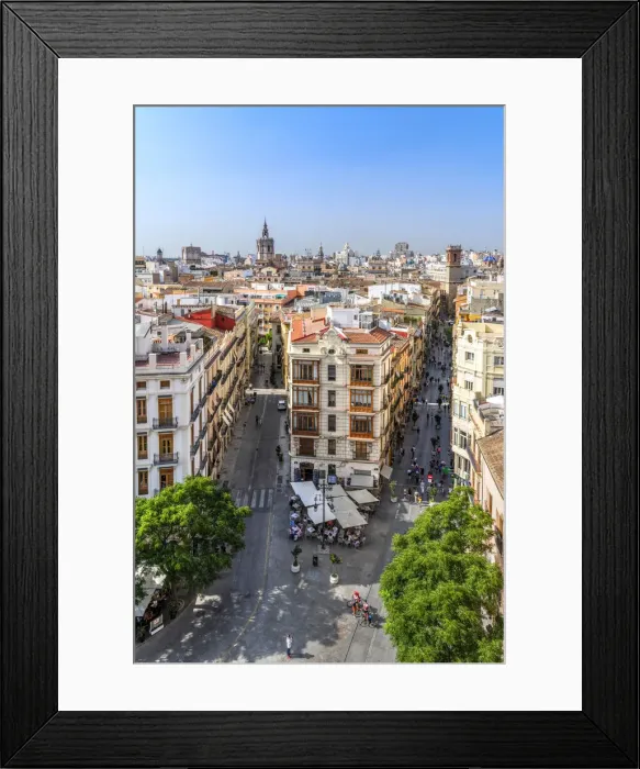 Framed Print : City skyline, Valencia, Comunidad Valenciana, Spain Framed Print : City skyline, Valencia, Comunidad Valenciana, Spain
