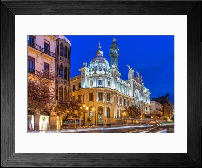 Framed Print : Central Post Office art nouveau building, Valencia, Comunidad Valenciana, Spain Framed Print : Central Post Office art nouveau building, Valencia, Comunidad Valenciana, Spain