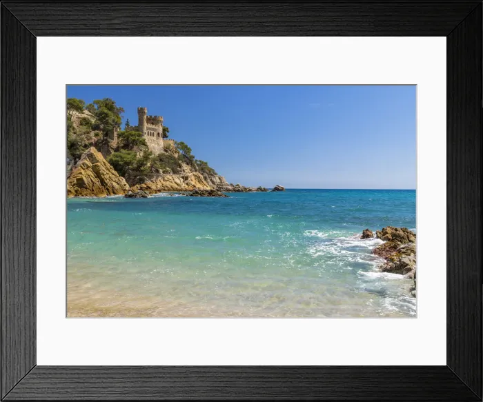 Framed Print : Castillo d en Plaja castle, Lloret de Mar, Costa Brava, Catalonia, Spain Framed Print : Castillo d en Plaja castle, Lloret de Mar, Costa Brava, Catalonia, Spain