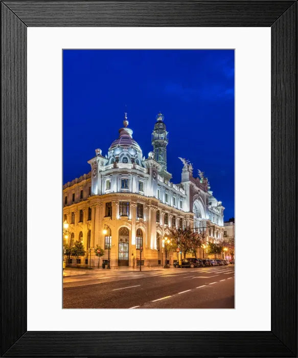 Framed Print : Central Post Office art nouveau building, Valencia, Comunidad Valenciana, Spain Framed Print : Central Post Office art nouveau building, Valencia, Comunidad Valenciana, Spain