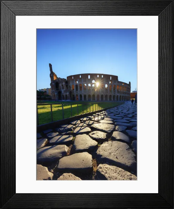 Framed Print : Italy, Rome, Colosseum and Roman Forum at sunrise Framed Print : Italy, Rome, Colosseum and Roman Forum at sunrise