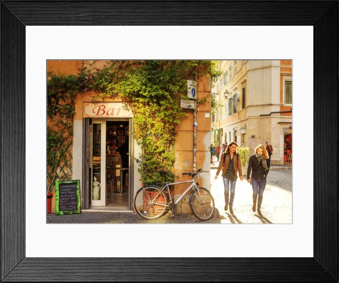 Framed Print : Italy, Rome, Trastevere street