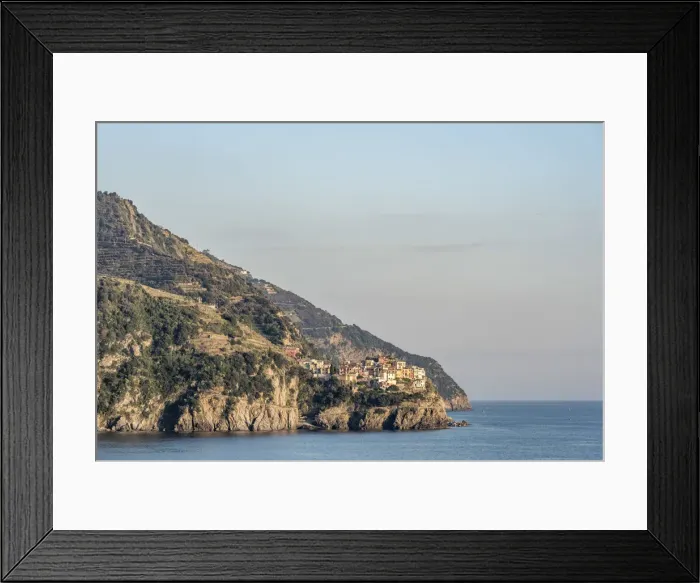 Framed Print : europe, Italy, Cinque Terre. view to Manarola