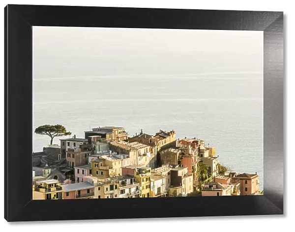 europe, Italy, Cinque Terre. view over Corniglia