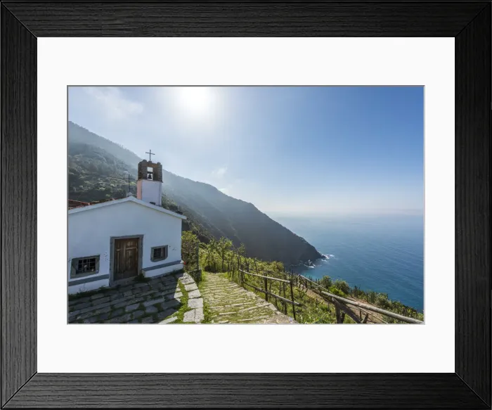 Framed Print : europe, Italy, Liguria. the little church of the guardian angels near to Fossola in Framed Print : europe, Italy, Liguria. the little church of the guardian angels near to Fossola in