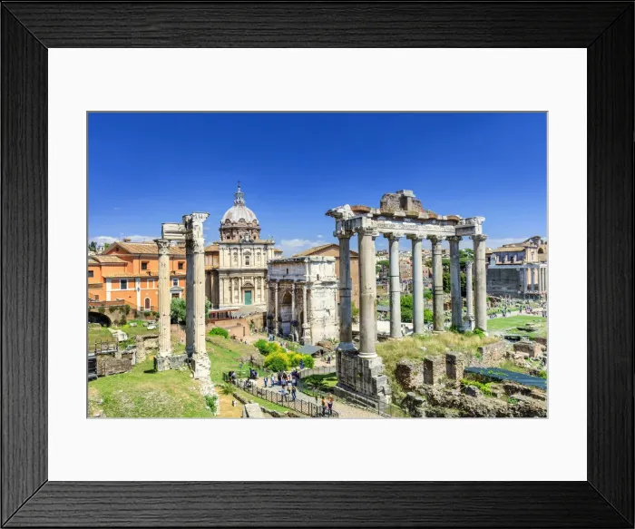 Framed Print : Italy, Rome, Colosseum and Roman Forum Framed Print : Italy, Rome, Colosseum and Roman Forum