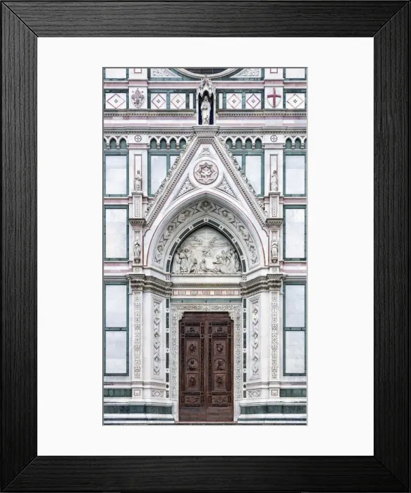 Framed Print : Europe, Italy, Tuscany, Florence, Basilica di Santa Croce Exterior Framed Print : Europe, Italy, Tuscany, Florence, Basilica di Santa Croce Exterior