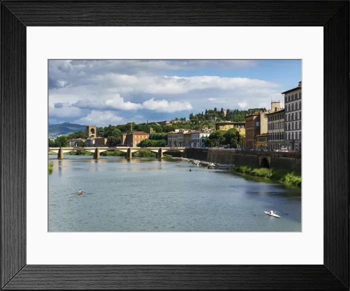 Framed Print : Europe, Italy, Tuscany, Florence, River Arno